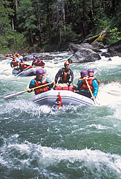 California Rafting on the North Fork Stanislaus