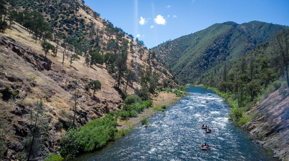 When in drought, there is still water for rafting