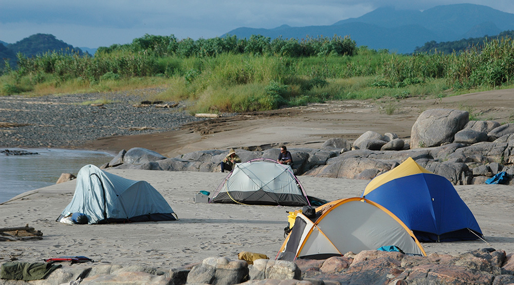 camping along the nile river