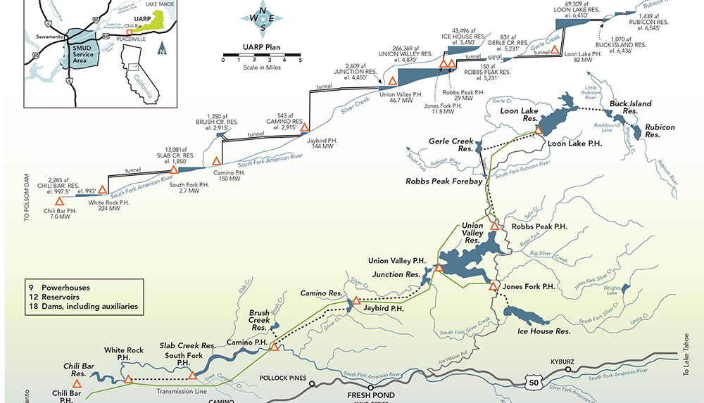 Staircase of Power - Upper American River Project