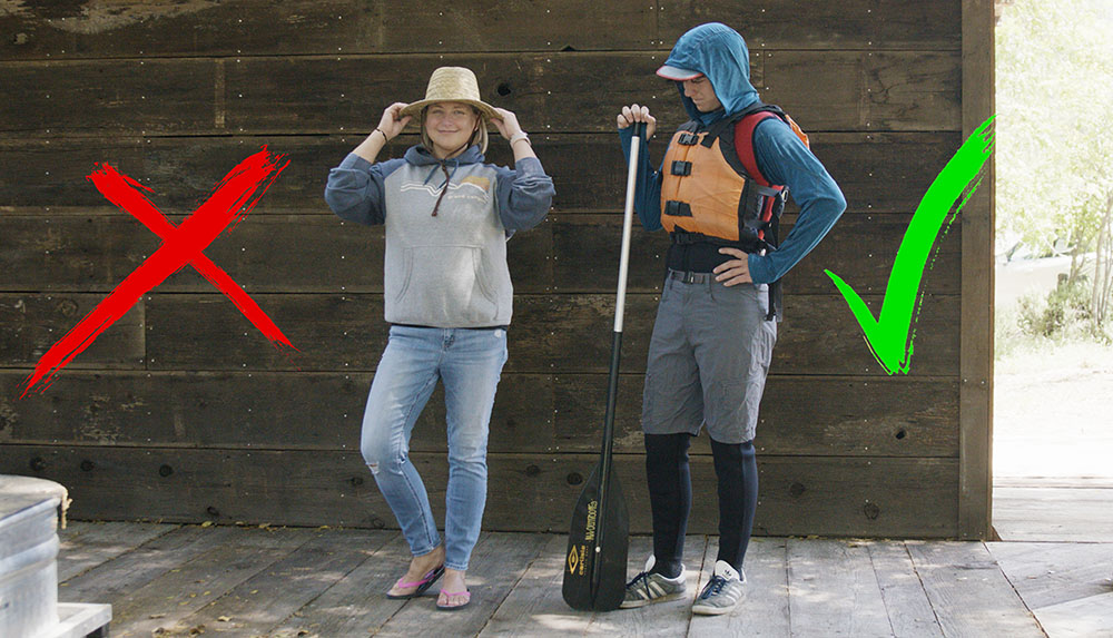 What to wear for fall rafting